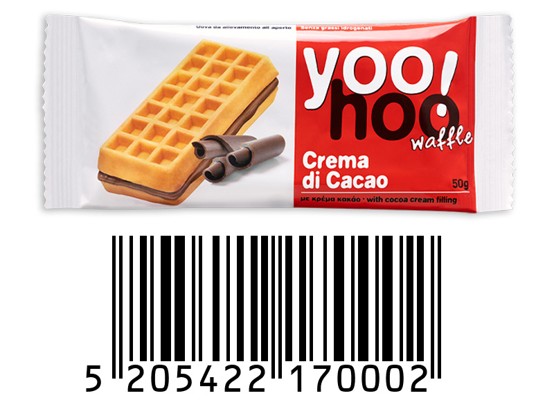 Gofry Yoo Hoo z Kremem Kakaowym 50g