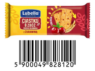Lubella Ciastka zbożowe z żurawiną 34g