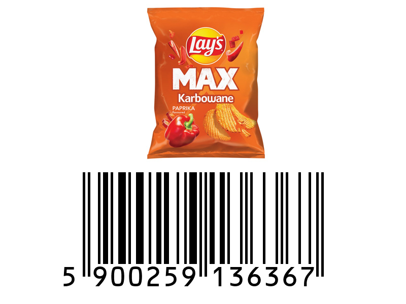 LAYS Chipsy Karbowana Papryka 40g
