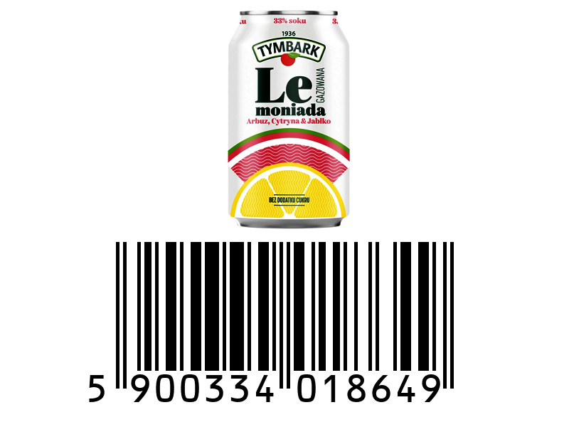 Tymbark Lemoniada Gazowana Arbuz 0,33L