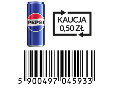 Pepsi puszka 0,33L SLEEK - KAUCJA