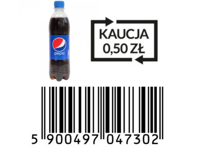Pepsi PET 0,5L - KAUCJA