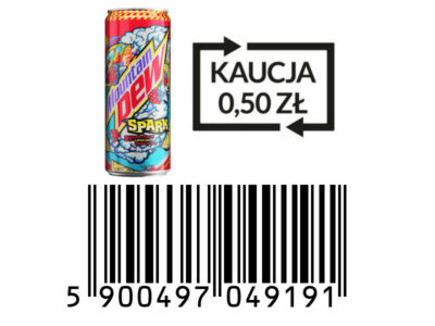 Mountain Dew Spark puszka 0,33L SLEEK - KAUCJA