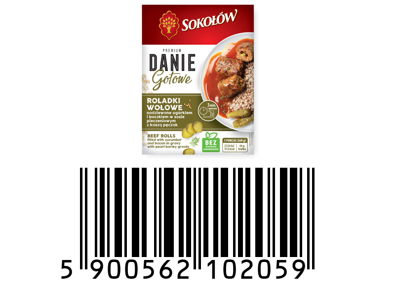 Sokołów Roladki Wołowe w Sosie Pieczarkowym 360g