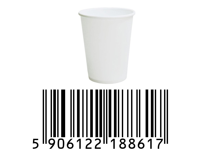 Kubek Papierowy Biały 300 ml B/O/S 50 sztuk w rękawie