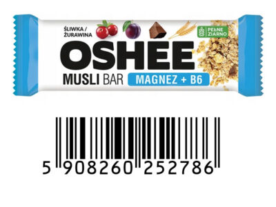 OSHEE Vitamin Musli BAR Śliwka - Żurawina 40g