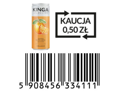 Kinga Sparclino Orange puszka 250ml KAUCJA